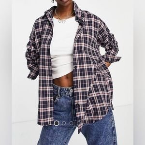 Navy Check Plaid Shirt